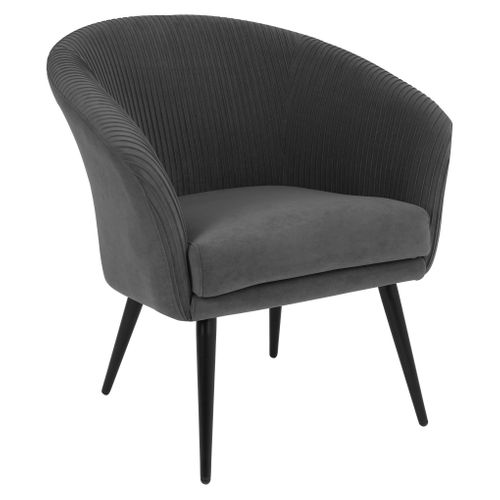 Fauteuil MARCUS tissu gris foncé vue 3/4