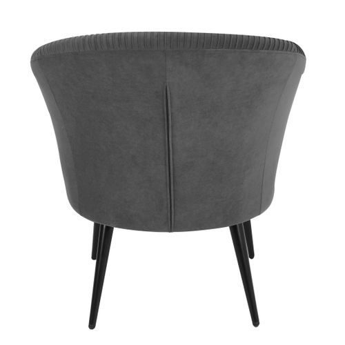 Fauteuil MARCUS tissu gris foncé vue de derrière