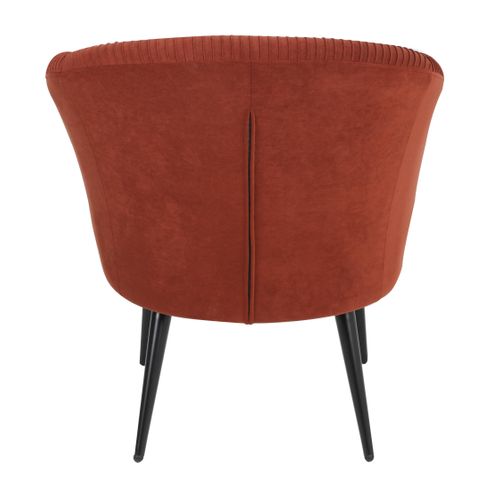 Fauteuil MARCUS tissu terracotta