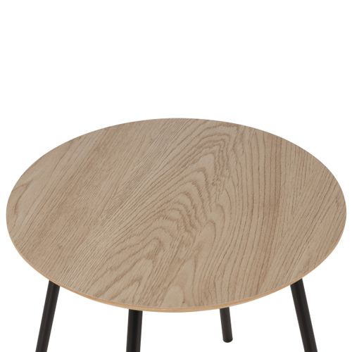 Bout de canapé HESTIA Imitation chêne et noir vue détaillée