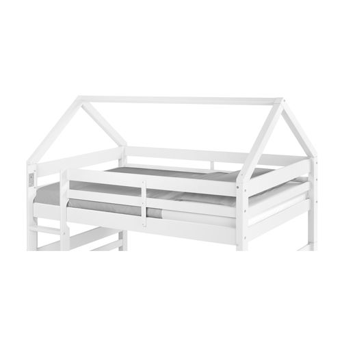 Option toit cabane BLOOM Blanc vue de profil