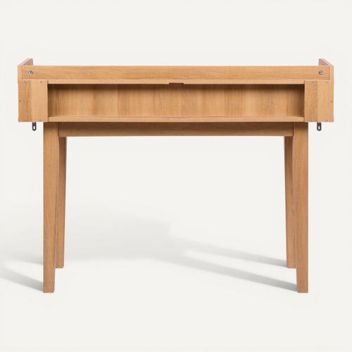 Console OSAKA imitation chêne vue de derrière