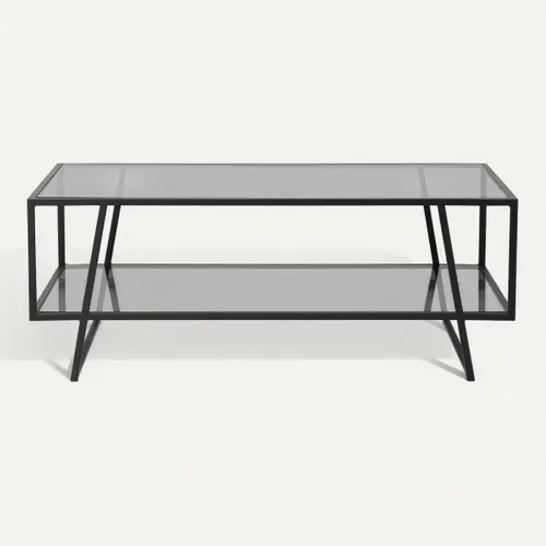 Table basse TIMO Noir vue de face