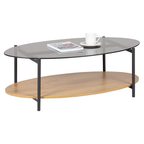 Table basse ovale EVA Imitation chêne