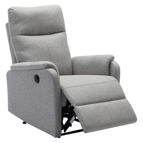 Fauteuil relax électrique SAMMY tissu gris