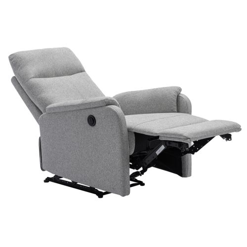 Fauteuil relax électrique SAMMY tissu gris