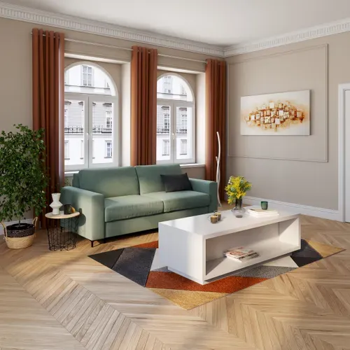 Bout de canapé CROSS Noir vue d'ambiance 1