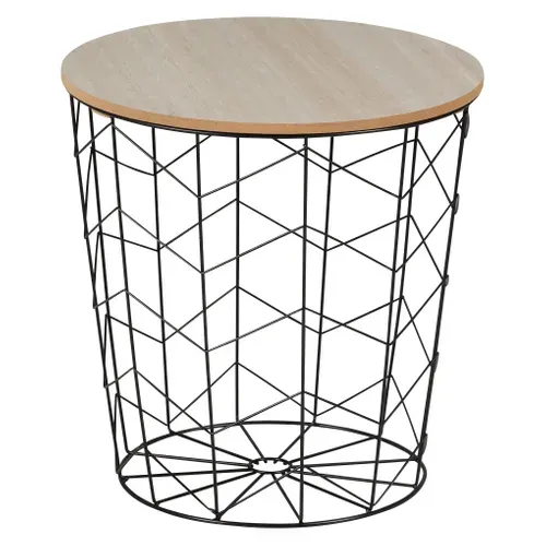 Bout de canapé CROSS Noir vue 3/4