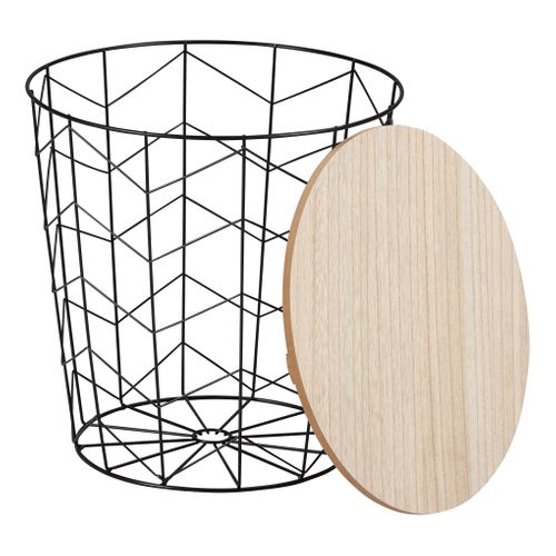 Bout de canapé CROSS Noir