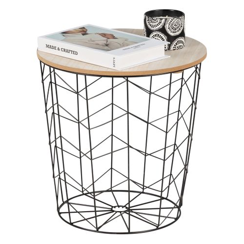 Bout de canapé CROSS Noir