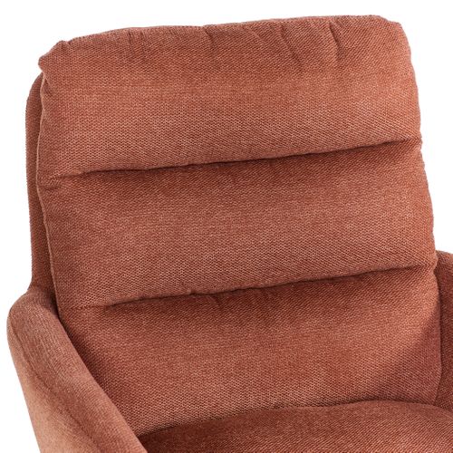 Fauteuil de bureau MELLY terracota vue détaillée