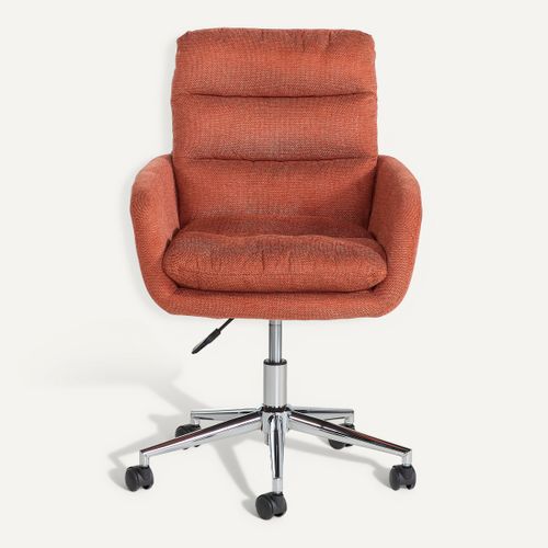 Fauteuil de bureau MELLY terracota vue de face