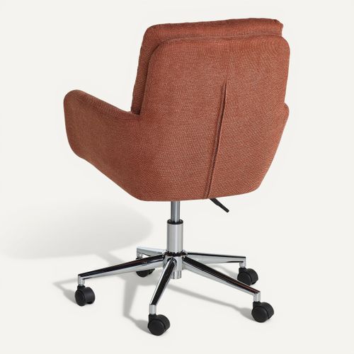 Fauteuil de bureau MELLY terracota vue de derrière