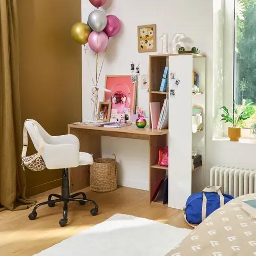 Fauteuil de bureau ELIA beige vue d'ambiance 1