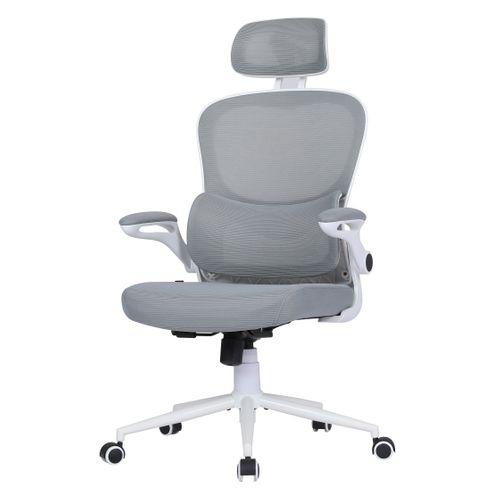 Fauteuil gamer BXGAMING gris et blanc FLUXY