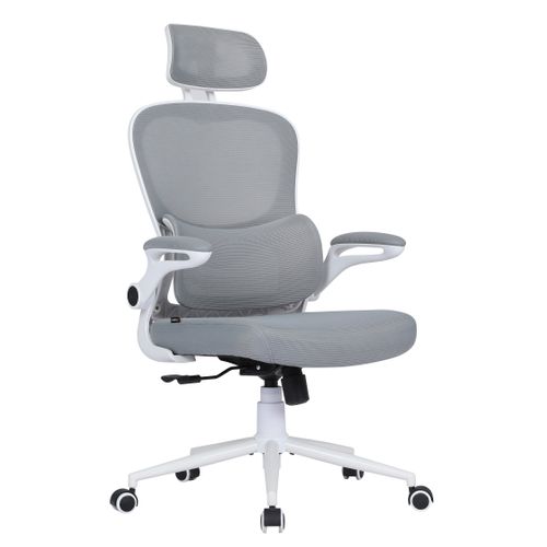 Fauteuil gamer BXGAMING gris et blanc FLUXY
