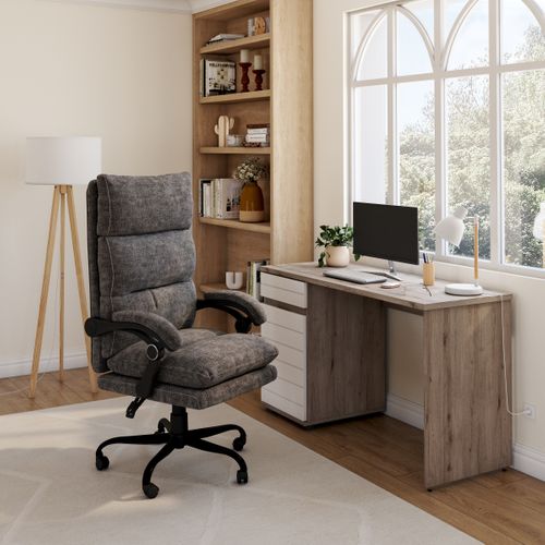 Fauteuil de bureau TERY gris vue d'ambiance 1