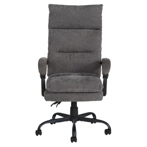 Fauteuil de bureau TERY gris vue de face