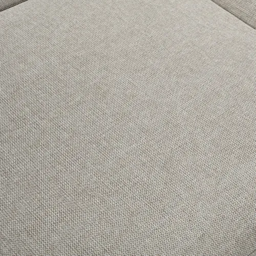 Canapé d'angle convertible méridienne droite NORDON tissu gris clair