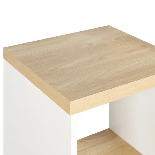 Escalier 6 cases NEXT 3 blanc et imitation chêne