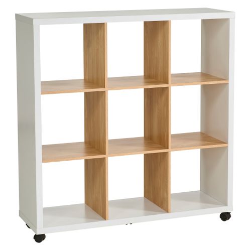 Séparation 9 cases NEXT 3 blanc et imitation chêne