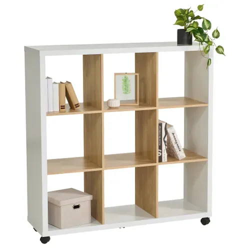 Séparation 9 cases NEXT 3 blanc et imitation chêne