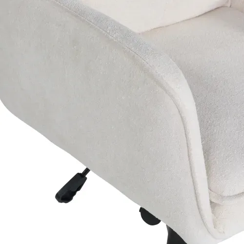 Fauteuil de bureau ISABEL blanc vue accessoires