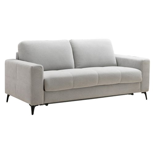 Canapé convertible 3 places SLUMBY coloris gris clair vue 3/4