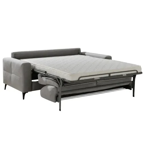 Canapé convertible 3 places SLUMBY coloris gris clair