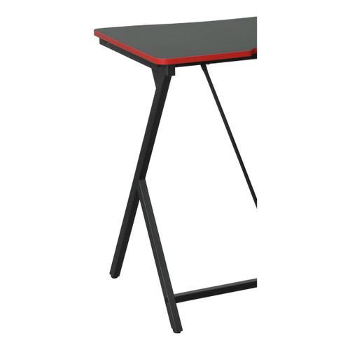 Bureau gamer NIX noir et rouge vue accessoires