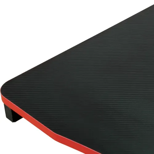 Bureau gamer NIX noir et rouge vue détaillée