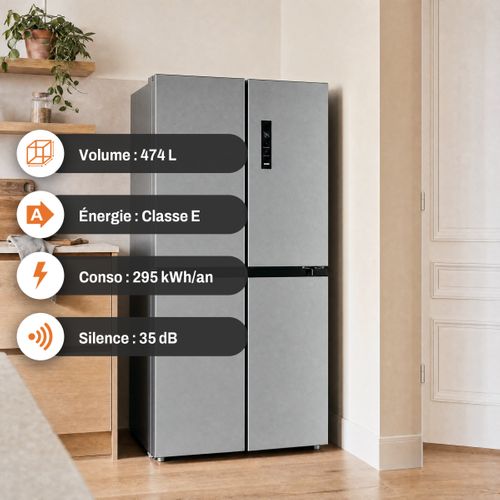 Réfrigérateur multi-portes SIGNATURE SFDOOR474XNFE 474L