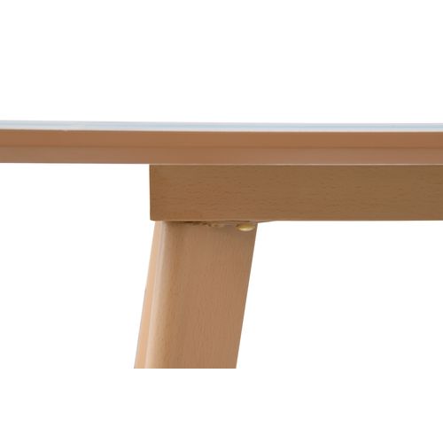Table extensible  L.160/200 cm MAXTON Verre / Imitation marbre vue détaillée