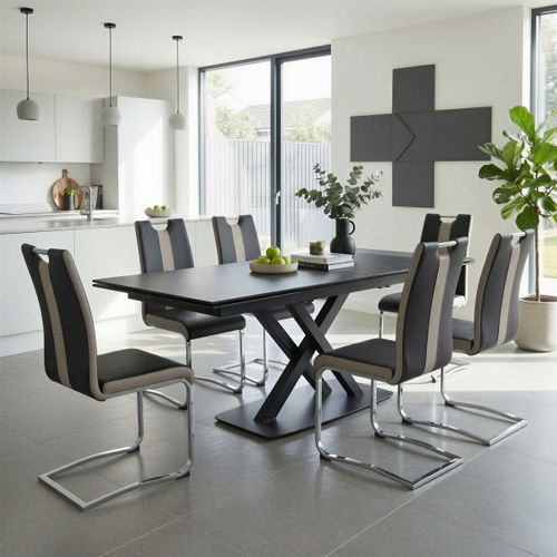 Table extensible  L.160/240 cm EVORA Céramique vue d'ambiance 1