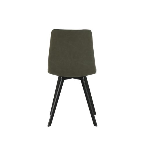 Table + 4 chaises SAVINA Noir et kaki