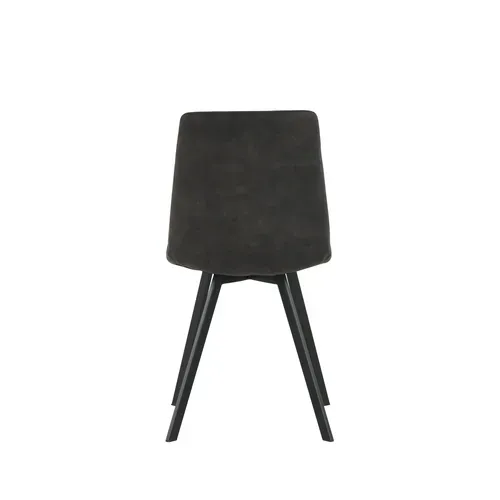 Table + 4 chaises SAVINA Imitation chêne vue de derrière