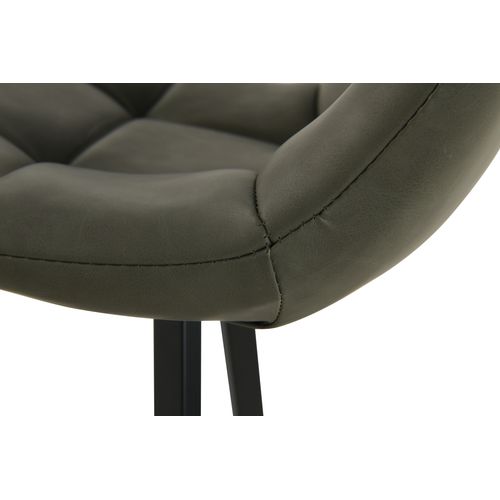 Table + 6 chaises SAVINA Noir et kaki