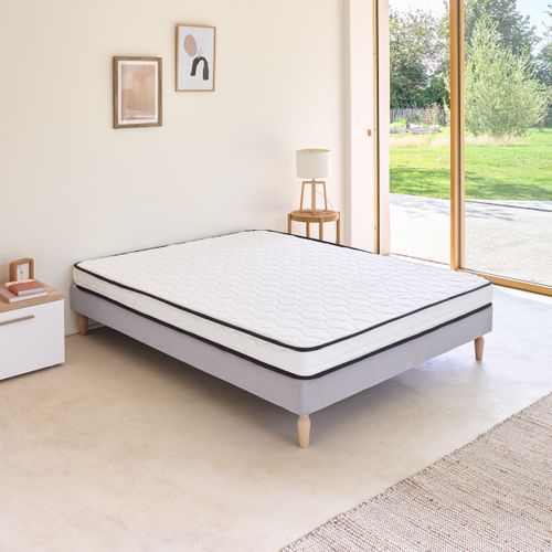 Matelas mousse 140x190cm ROLO réversible ép.13 cm