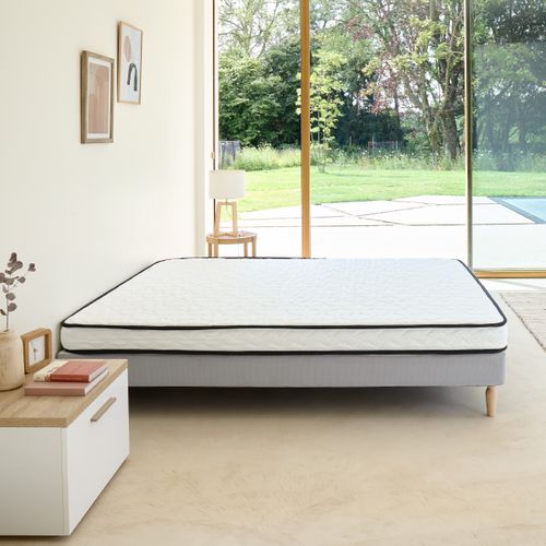Matelas mousse 140x190cm ROLO réversible ép.13 cm
