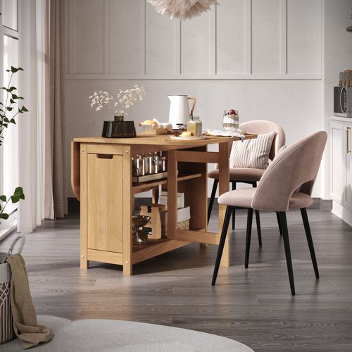 Table rabattable 1 porte MYLENA Bois massif