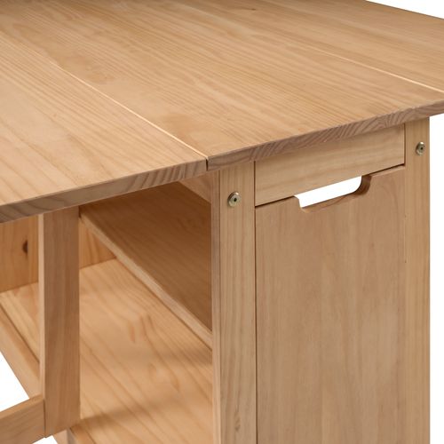 Table rabattable 1 porte MYLENA Bois massif