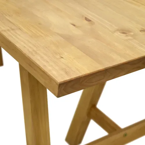 Table L. 160 cm ZACK imitation chêne vue détaillée