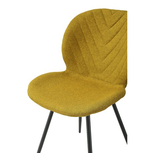 Chaise MARGAUX jaune/moutarde