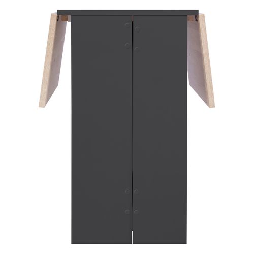 Table pliable DARA imitation chêne et noir