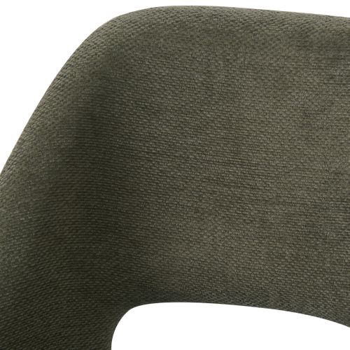 Lot de 2 chaises GABRIELE en tissu vert