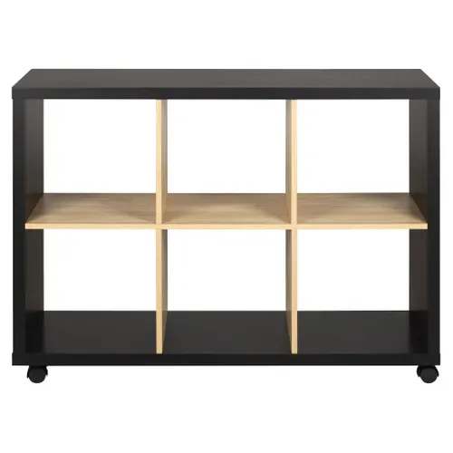 Séparation 6 cases NEXT 3 noir et imitation chêne