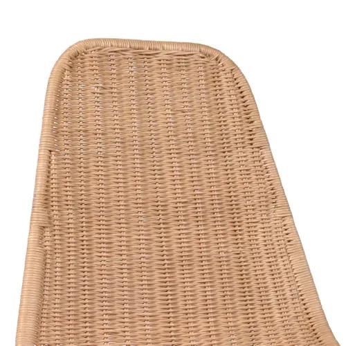 Chaise rotin et métal Lynette Naturel