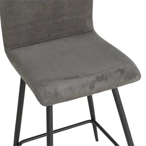 Tabouret bar H 63 Clara Gris vue détaillée