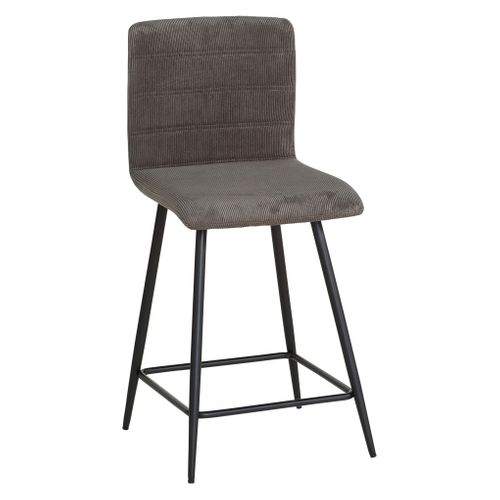 Tabouret bar H 63 Clara Gris vue 3/4
