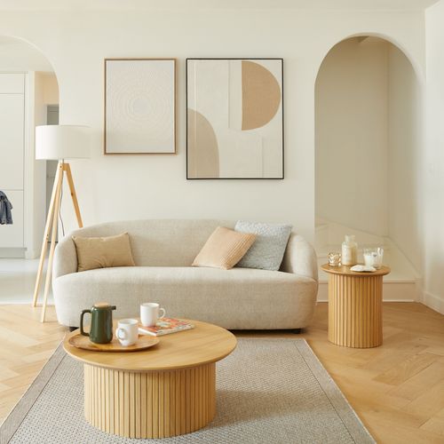 Bout de canapé YALE Imitation chêne